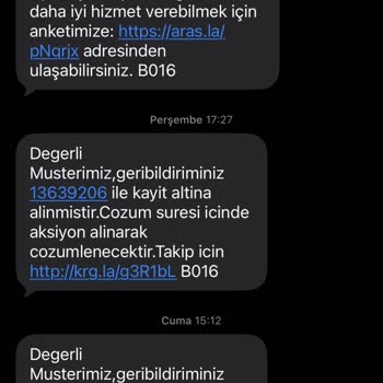 Aras Kargo Şubesinde İade Kabul Edilmemesi Ve Yanıltıcı Bilgilendirme