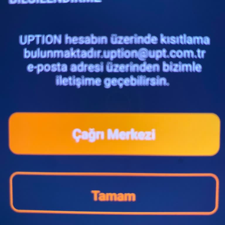 Uption Hesabımda 1320 Euro Çekme Kısıtlaması Hemen Kaldırılmalı