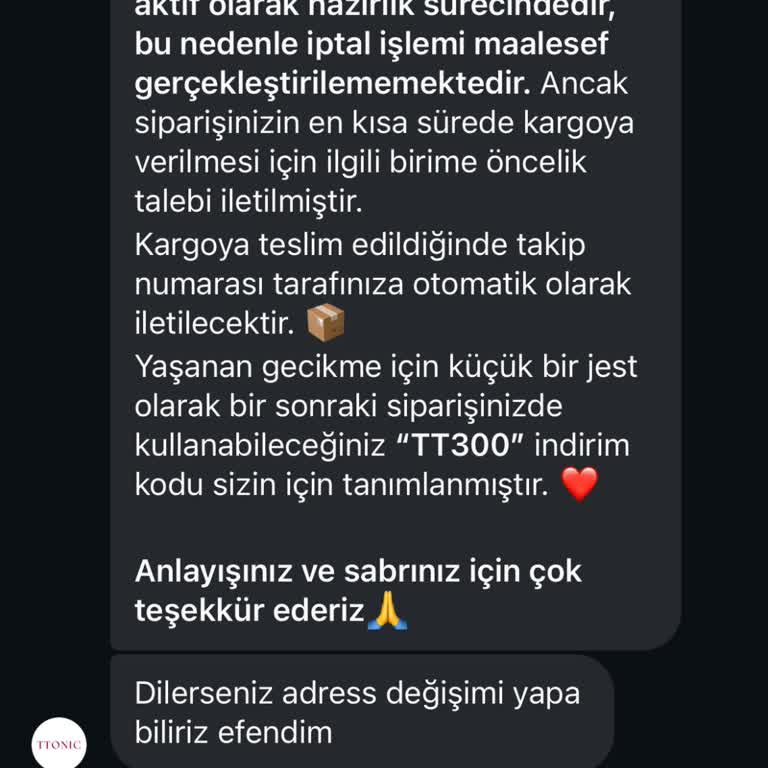 Kargo Gönderilmedi, Müşteri Hizmetine Ulaşılamıyor Ve İade Talebi Reddediliyor