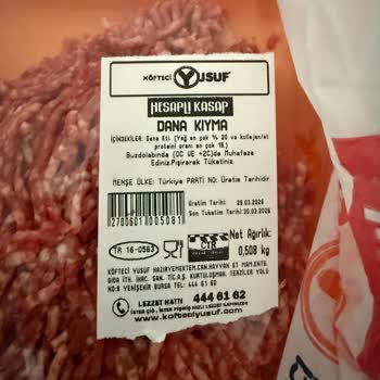 Trendyol Hızlı Market 1 kg Kıyma İçin Yalnızca 508 Gram Teslim Edilmesi Ve İade Reddi