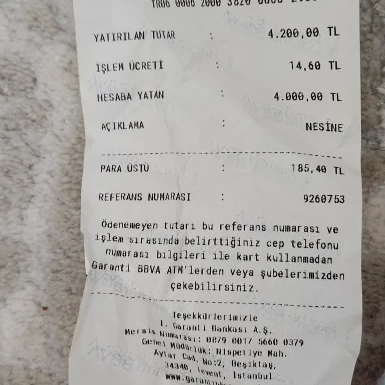 ATM Üzerinden Yatırımda Para İadesi Sorunu