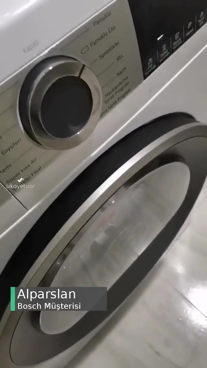 Bosch WQG25100TR Serie 4 Kurutma Makinesi Tamburdan Gelen Ses! videonun kapak resmi