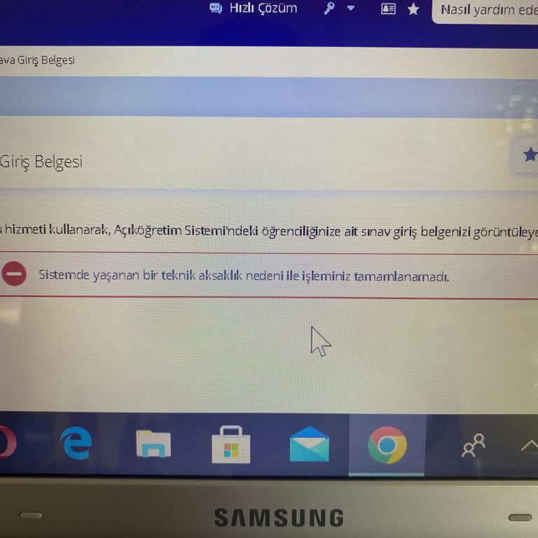 AÖF Sınav Giriş Belgesi Erişilemiyor: Teknik Sorun Ve Acil Çözüm Talebi