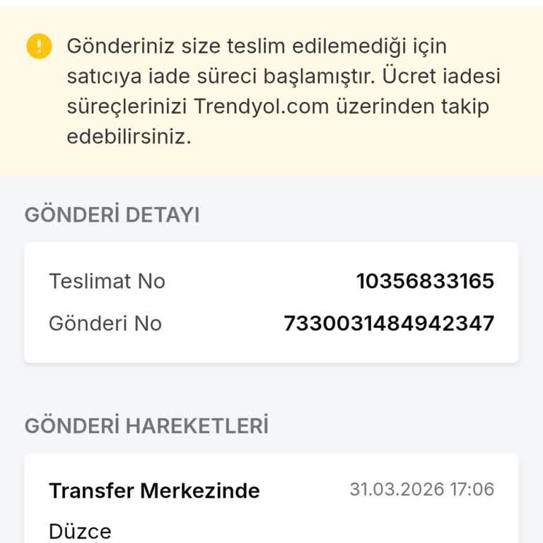 Trendyol Express Teslimatı Gerçekleşmedi, Yanlış 'Evde Yoktunuz' Notu Ve Haksız İade Süreci