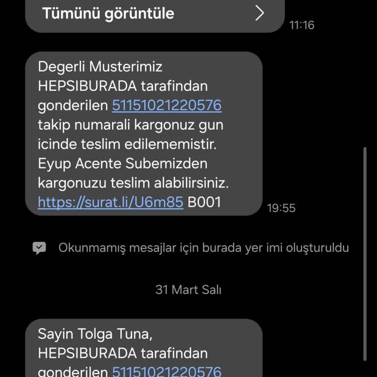 Sürat Kargo Şubede Bekleyen Kargo İş Adresine Teslim Edilmedi