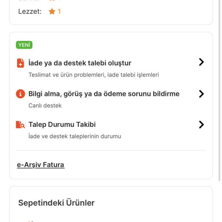Migros Yemek'te Popeyes Siparişinde Eksik Ürün Ve İade Sorunu