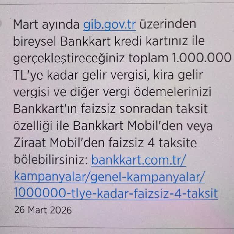 Ziraat Bankası Mobil Vergi Ödemesinde Faizsiz Taksit Vaadi İhlali