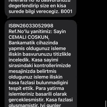 İş Bankası ATM’sinde Para Yatırma İşlemi Yanlış Gösterildi Ve Toplam 5.800 TL Eksik