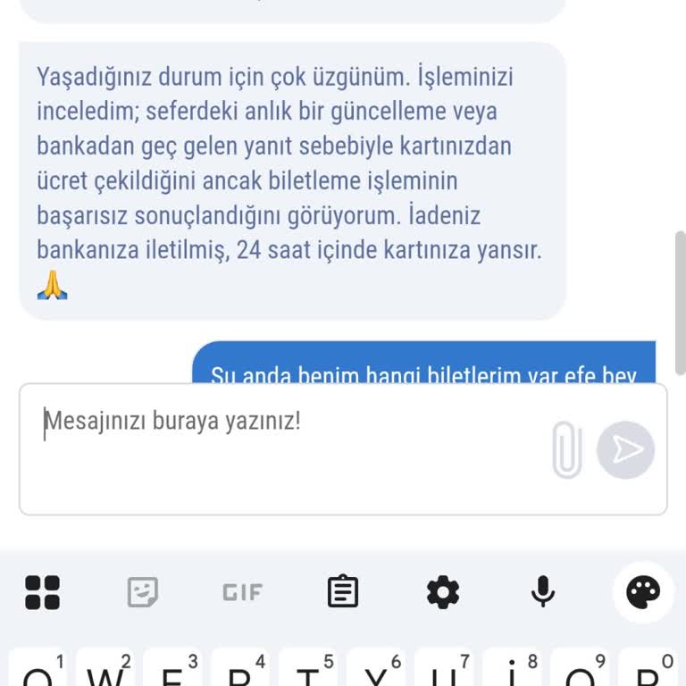 Ödenen 1500 TL İade Edilmedi, Bilet Kesilmedi Ve Müşteri Hizmetine Ulaşamıyor