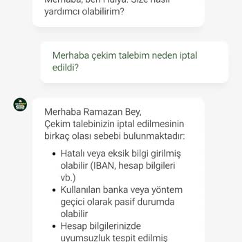 22.590 TL Tether Çekim Talebimin Açıklamasız İptali Ve Uzun Süreli Canlı Destek Sorunu