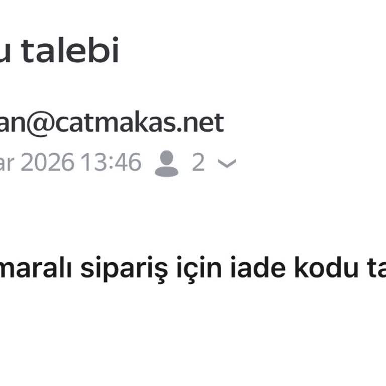 İade Kodu Gönderilmediği İçin Mağduriyet Yaşıyorum