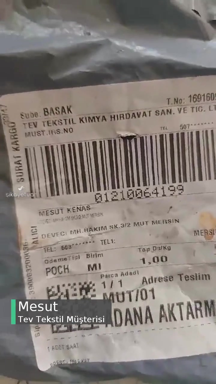 Tev Tekstil Yanıltıcı Erkek Saat Gösterip Kandırdılar! videonun kapak resmi