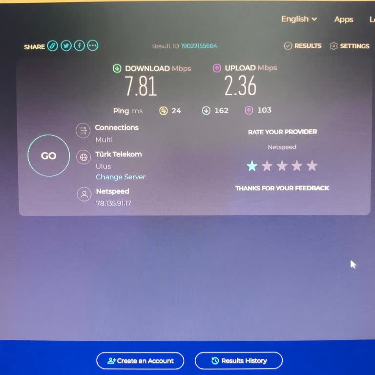 İnternet Hızı 100 Mbps'den 8 Mbps'ye Düşmüş, Müşteri Hizmetleri Yanıt Vermiyor
