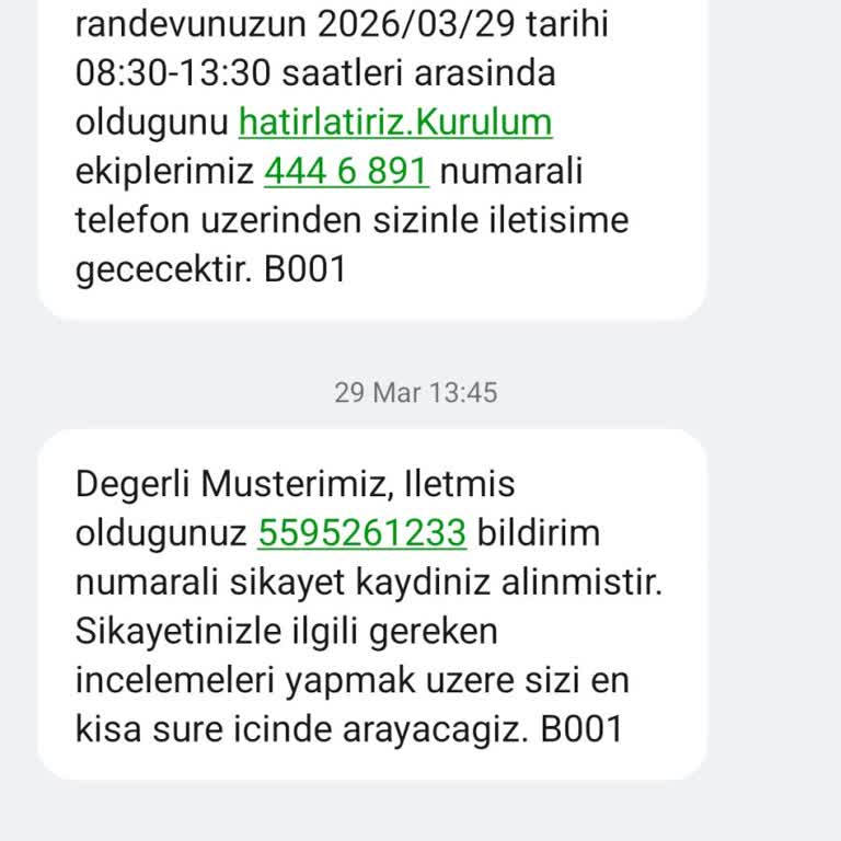 İki Kez Randevu Gelmemesi Ve İnternetsiz Kalma Mağduriyeti