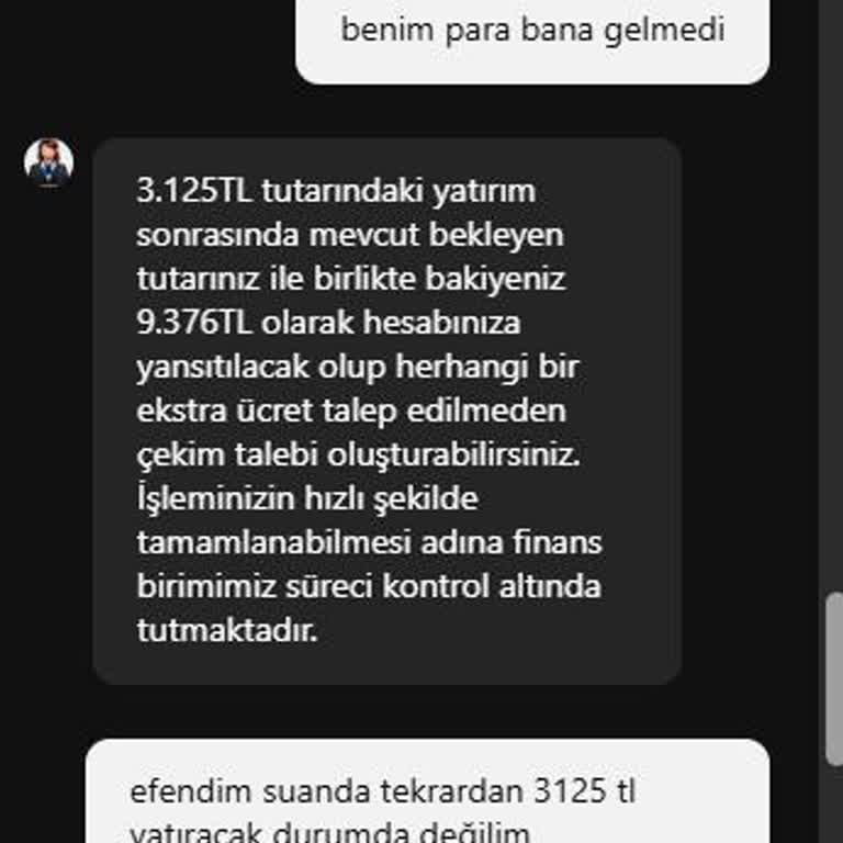 Marketim Geldi'den Para Çekme İsteği Reddi Ve Tekrarlanan Ek Ödeme Talebi