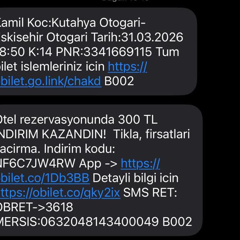Obilet'ten Alınan Bilet Gecikme Nedeniyle İptal Edilemedi