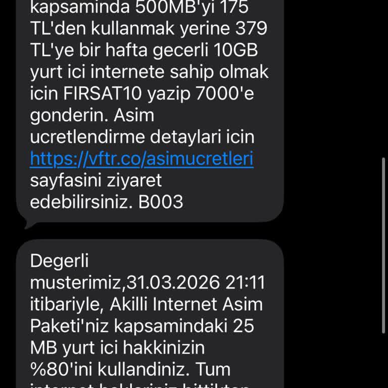 Açık Rızam Olmadan Ek Paket Ücreti Yansıtılması Kabul Edilemez