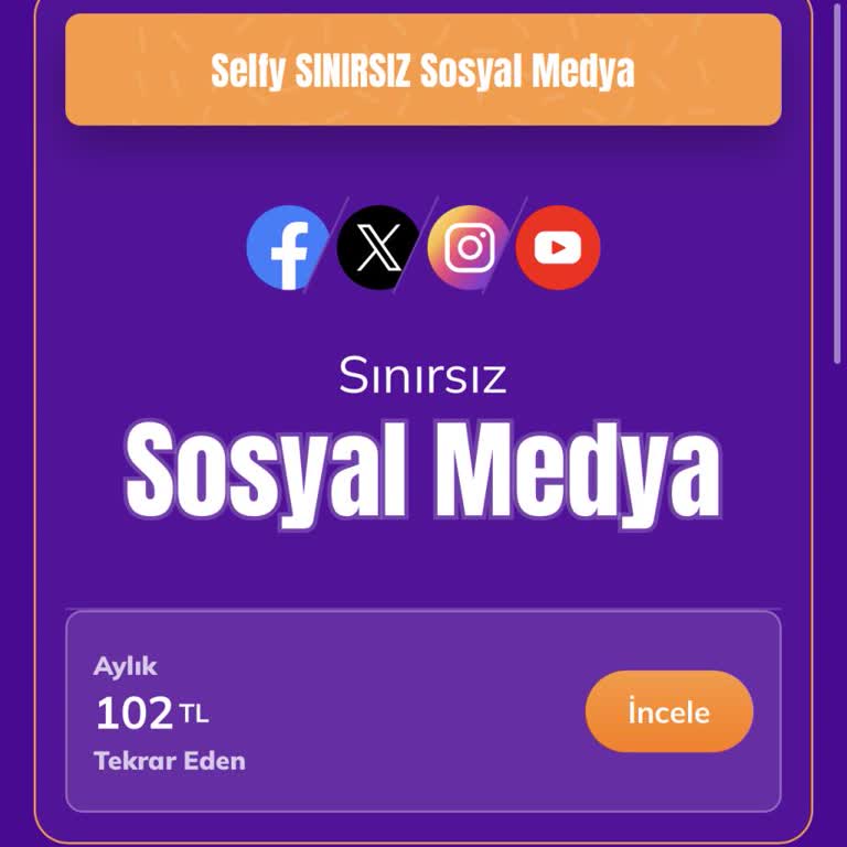 Selfy Tarifemde Yanıltıcı Sınırsız Sosyal Medya Fiyatı Ve Eksik Sil Süpür Hakları