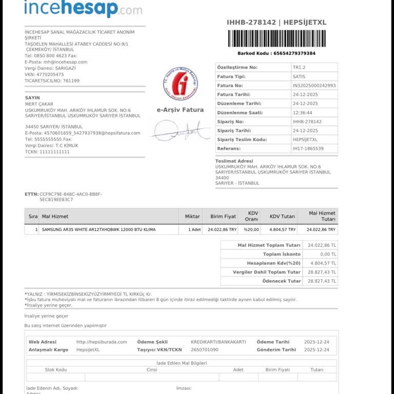 Wi-Fi Özelliği Olmayan Klima İçin Yanıltıcı Ürün Açıklaması Ve Sorumluluk Reddi