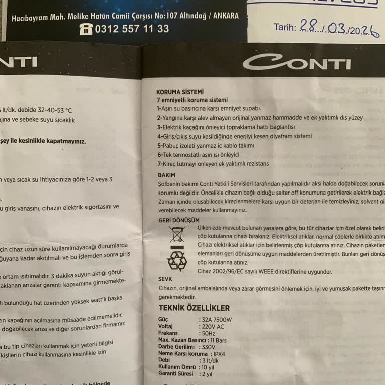 Yanlış Kablo Bilgisi Ve Su Sızdıran Şofben İçin İade Talebi