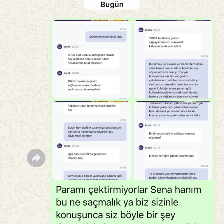Yanıltıcı Bonus Bilgilendirmesi Ve Çekim İptali Sebebiyle Mağdur Oldum
