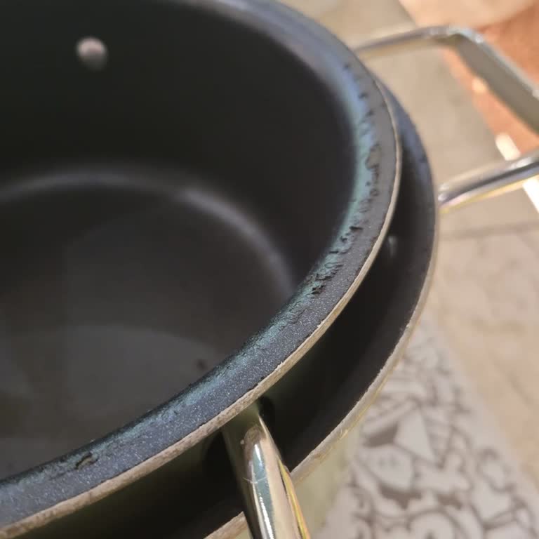 Karaca Züccaciye Tencerenin Siyah İç Yüzeyinde Minik Soyulmalar Oldu