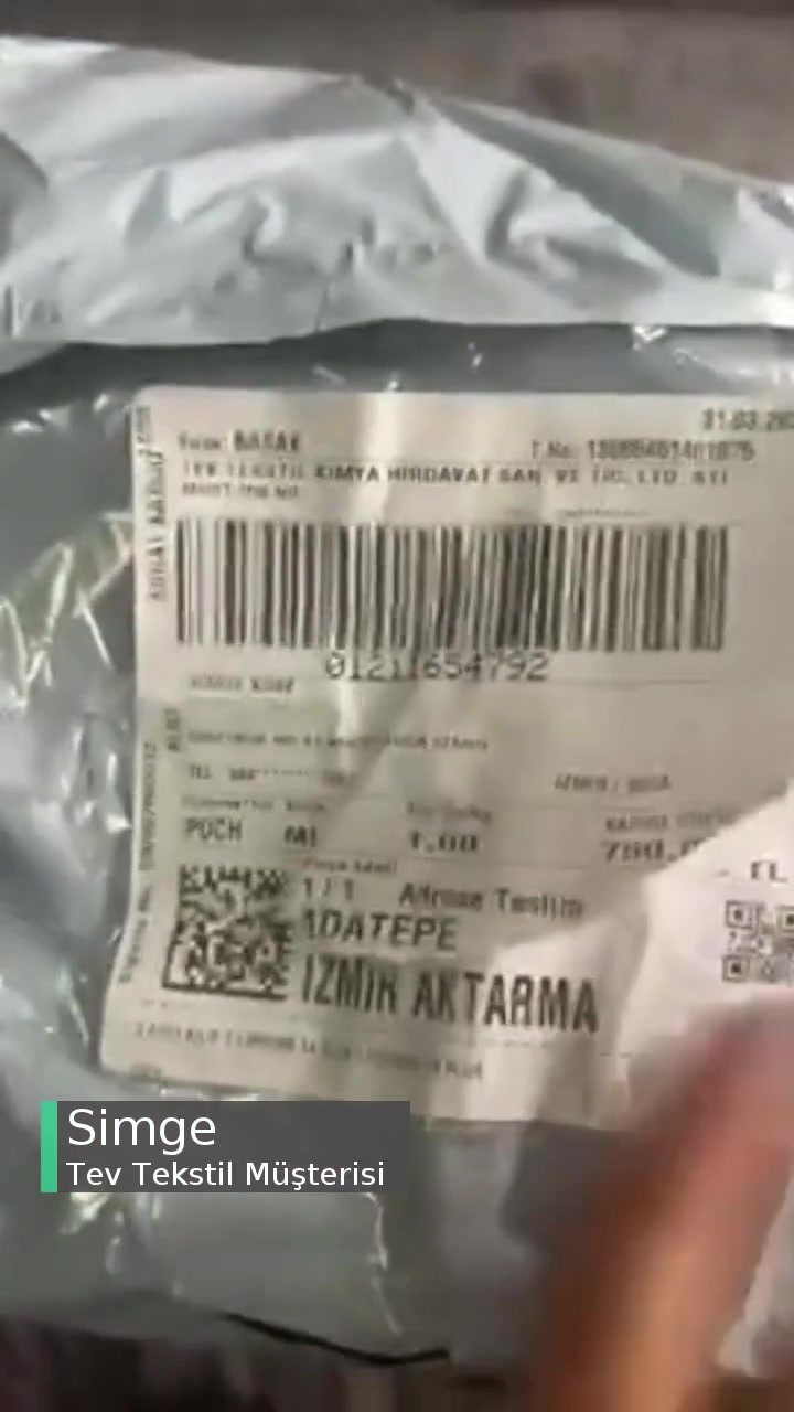 Tev Tekstil Yanlış Ürün Gönderimi videonun kapak resmi