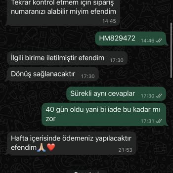 Hepsi Moda’dan 2000 TL İadenin Uzun Süreli Gecikmesi