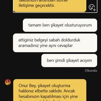Belge Gönderdim, Hesap Açılmıyor Ve Destek Yanıt Vermiyor
