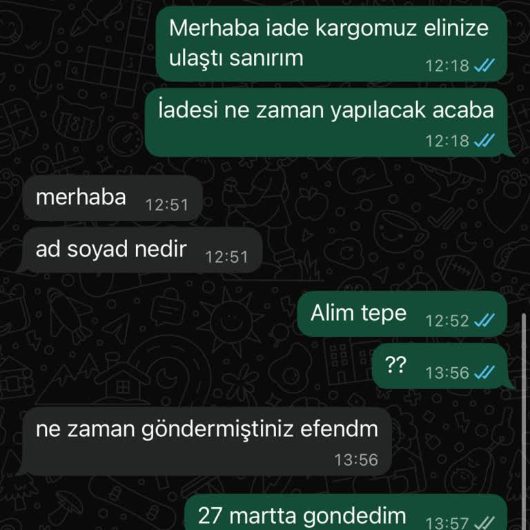 İade Talebine Yanıt Gelmemesi Ve 1.699 TL Ücret İadesi Bekleniyor