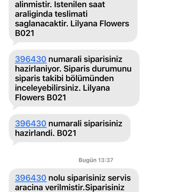 Lilyana Flowers Hâlâ Teslim Edilmedi