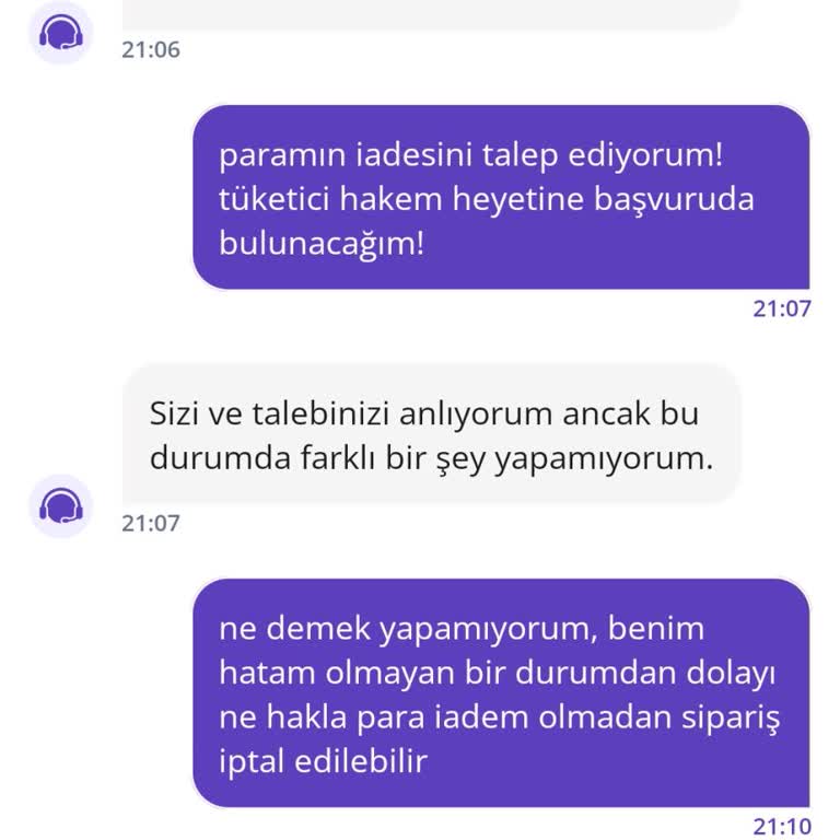 Kapı Açmadığım İçin Sipariş İptali Ve Ücret İadesi Reddedildi