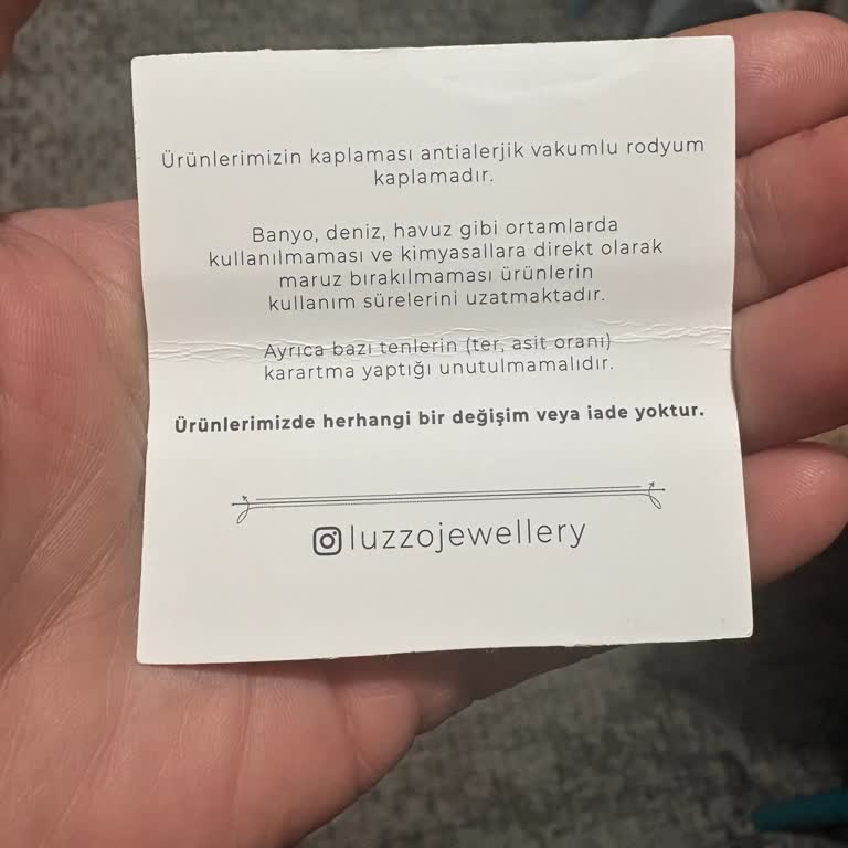 Luzzo Jewellery Çelik Bileklik Sözde, Plastik Gönderildi