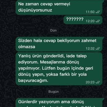 Onaysız Yanlış Renk Ve Yıpranık Ayakkabı Teslimatı