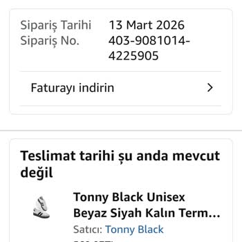 Tonny Black Ödeme Yapıldı Ama Ürün Kargoya Çıkmadı, Amazon Ve Satıcı Yanıtsız