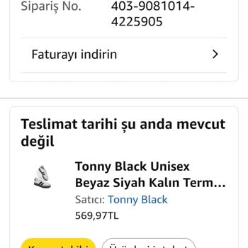 Tonny Black Ödeme Yapıldı Ama Ürün Kargoya Çıkmadı, Amazon Ve Satıcı Yanıtsız