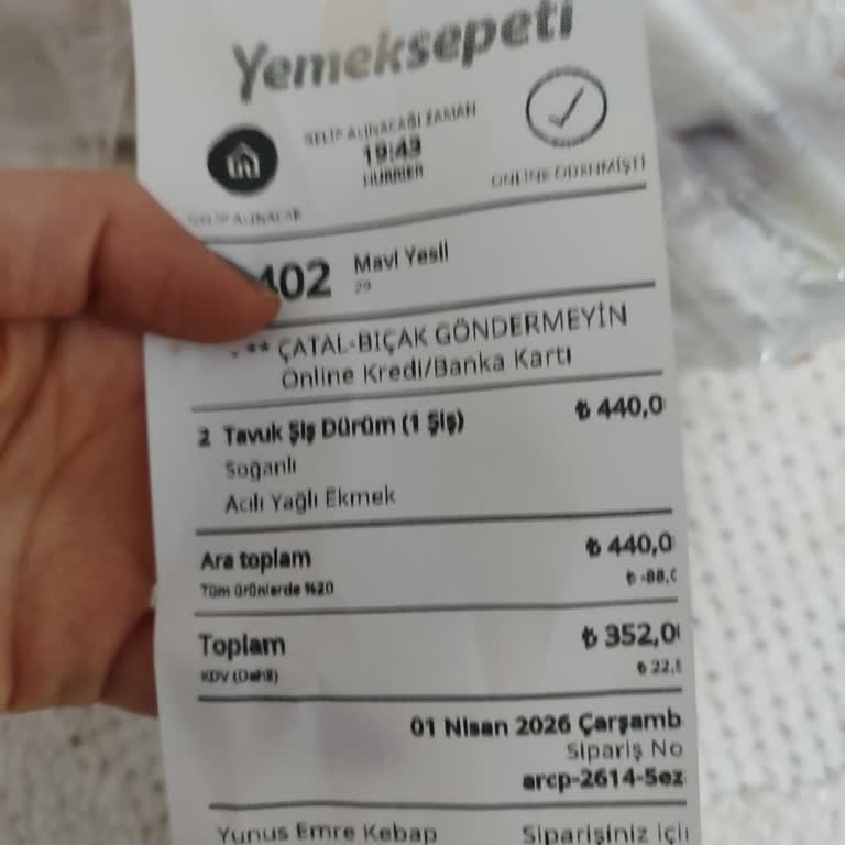 Yemeksepeti Sipariş İptali Ve İade Reddi: Sistem Hatası Ve Müşteri Hizmetleri İhmali