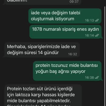 Tad, Koku Ve Sağlık Sorunlarıyla Protein Tozları İçin İade Reddi