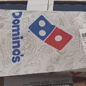 Domino's Pizza Dürüm Poşete Yapışmış Gerçekten!