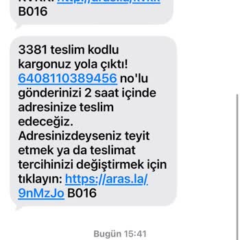 Aras Kargo’nun Teslimatı İhmal Etmesi Ve Kaba Tutumu