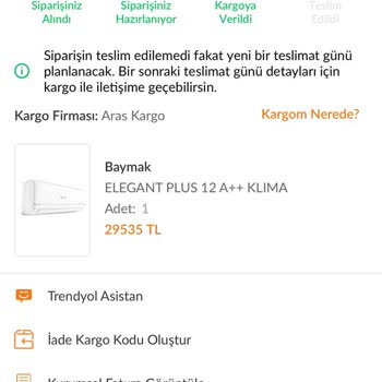 Aras Kargo’nun Teslimatı İhmal Etmesi Ve Kaba Tutumu