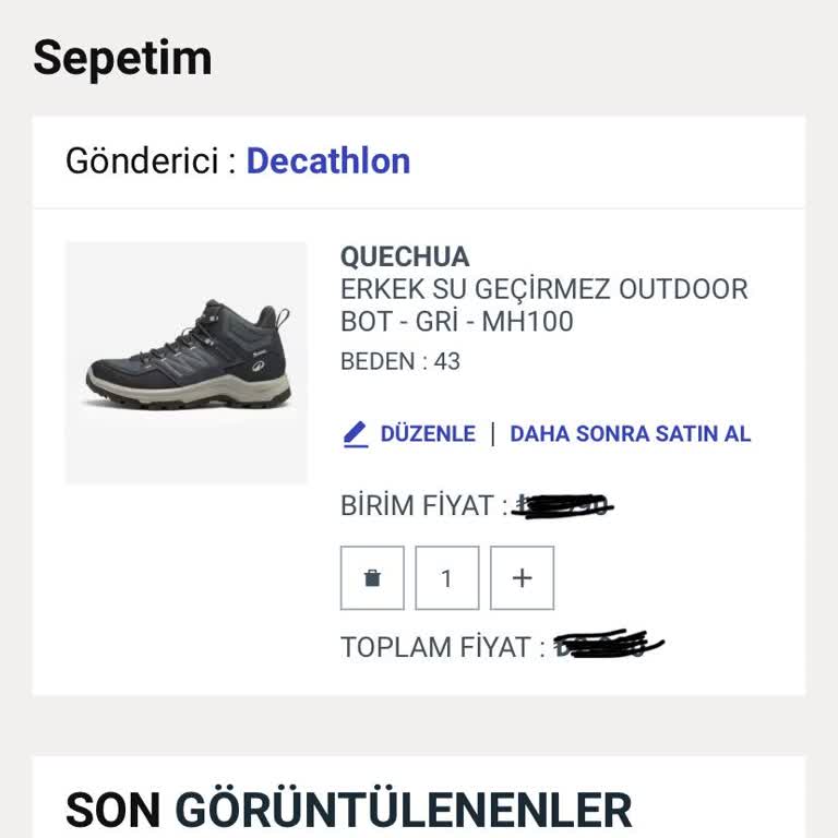 Decathlon Online Alışverişinde Hediye Paketi Seçeneği Eksik