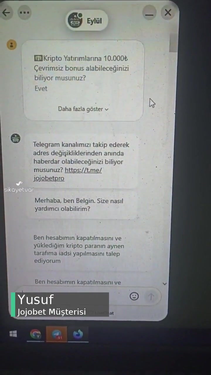 Jojobet Doğrulama Sıkıntısı! videonun kapak resmi