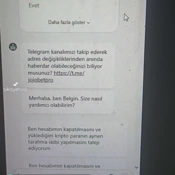 Jojobet Doğrulama Sıkıntısı!