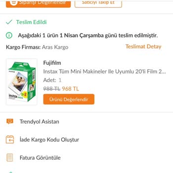 Trendyol’da Sipariş Edilen Ürün Teslim Edilmediği Halde Teslim Edilmiş Gibi Gösterildi
