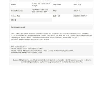 Ödenen 200 TL İadesi İsteniyor: Vodafone Pakette Çifte Ücret Sorunu