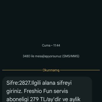 Onaysız 3480 Servis Aboneliği Ve 279 TL Ücret İtirazı