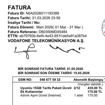 Faturamda İzin Almadan Eklenen 175 TL’lik Adımlı Aşım Ücreti