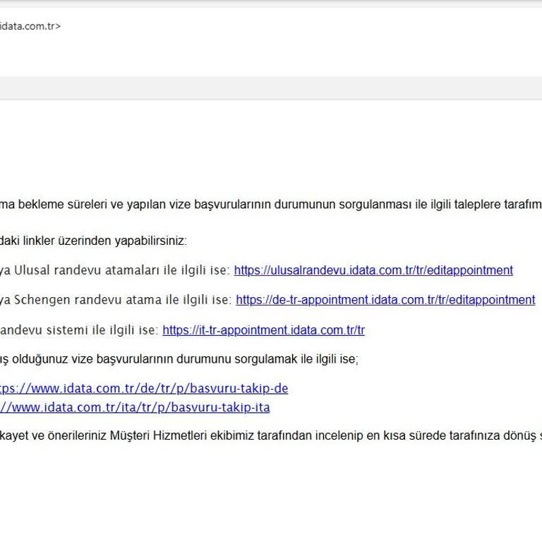 İData İstanbul Altunizade Ofisi Schengen Vizesi Randevu Atamasını 11 Ayda Geciktiriyor