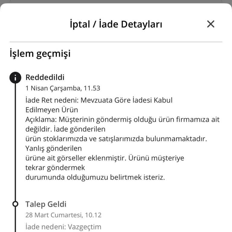 İade Talebim Haksız Şekilde Reddedildi Ve Sahte Ürün İddiası Yapıldı